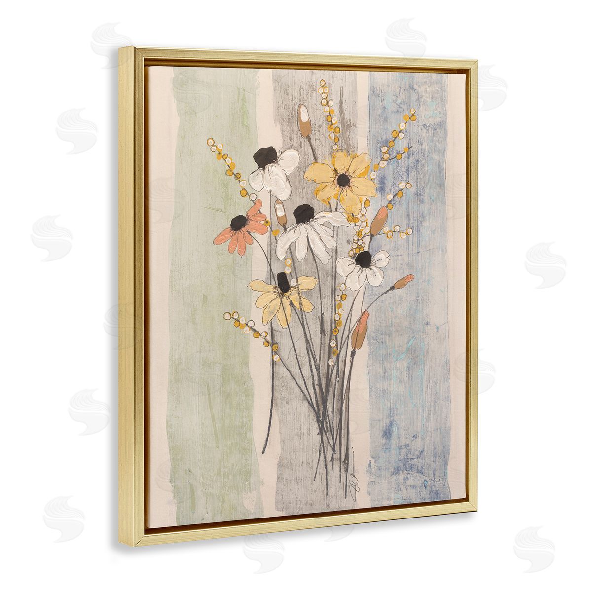 Filippo Ioco Coastal Field Flowers Bundle Canvas Wall Art Print