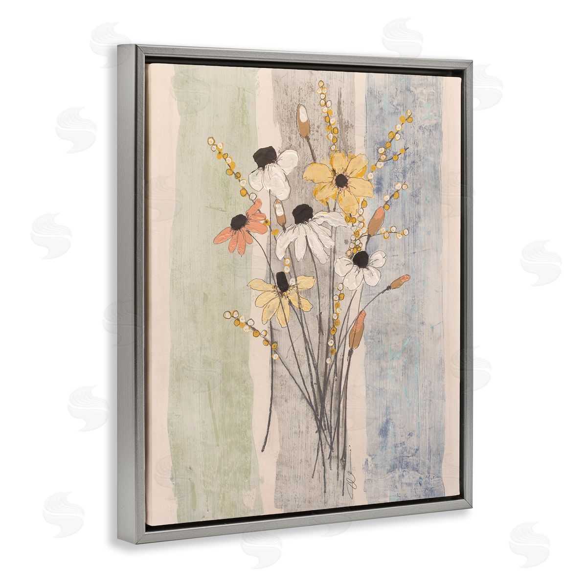 Filippo Ioco Coastal Field Flowers Bundle Canvas Wall Art Print