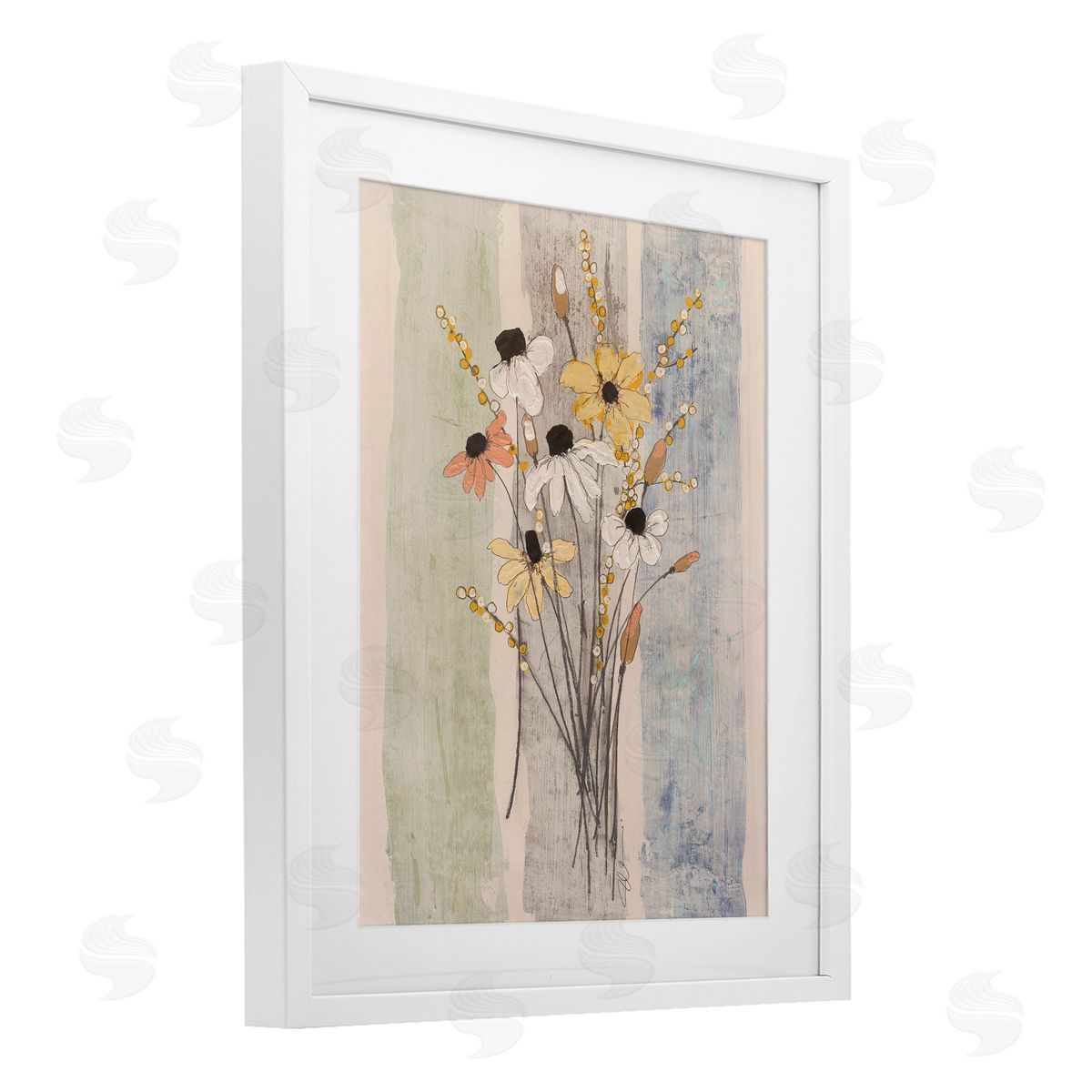 Filippo Ioco Coastal Field Flowers Bundle Canvas Wall Art Print