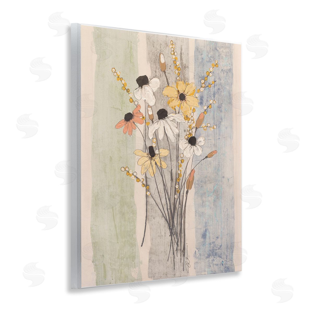 Filippo Ioco Coastal Field Flowers Bundle Canvas Wall Art Print