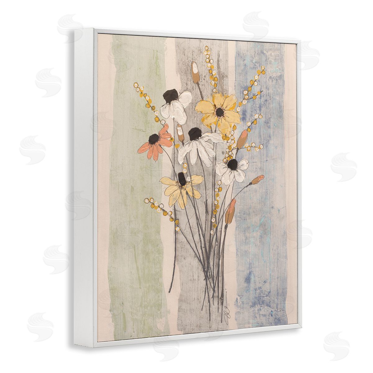 Filippo Ioco Coastal Field Flowers Bundle Canvas Wall Art Print