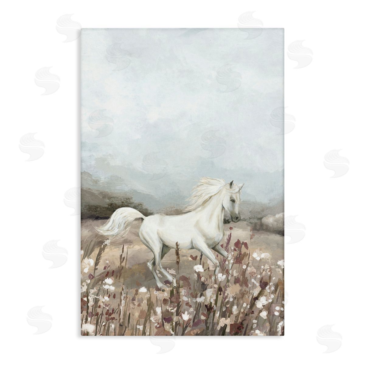 Hannah Dawson Wildflower Grace Horse Canvas Wall Art Print