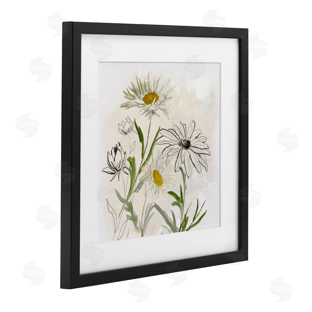Jacob Q Pure Simplicity Flowers Canvas Wall Art Print