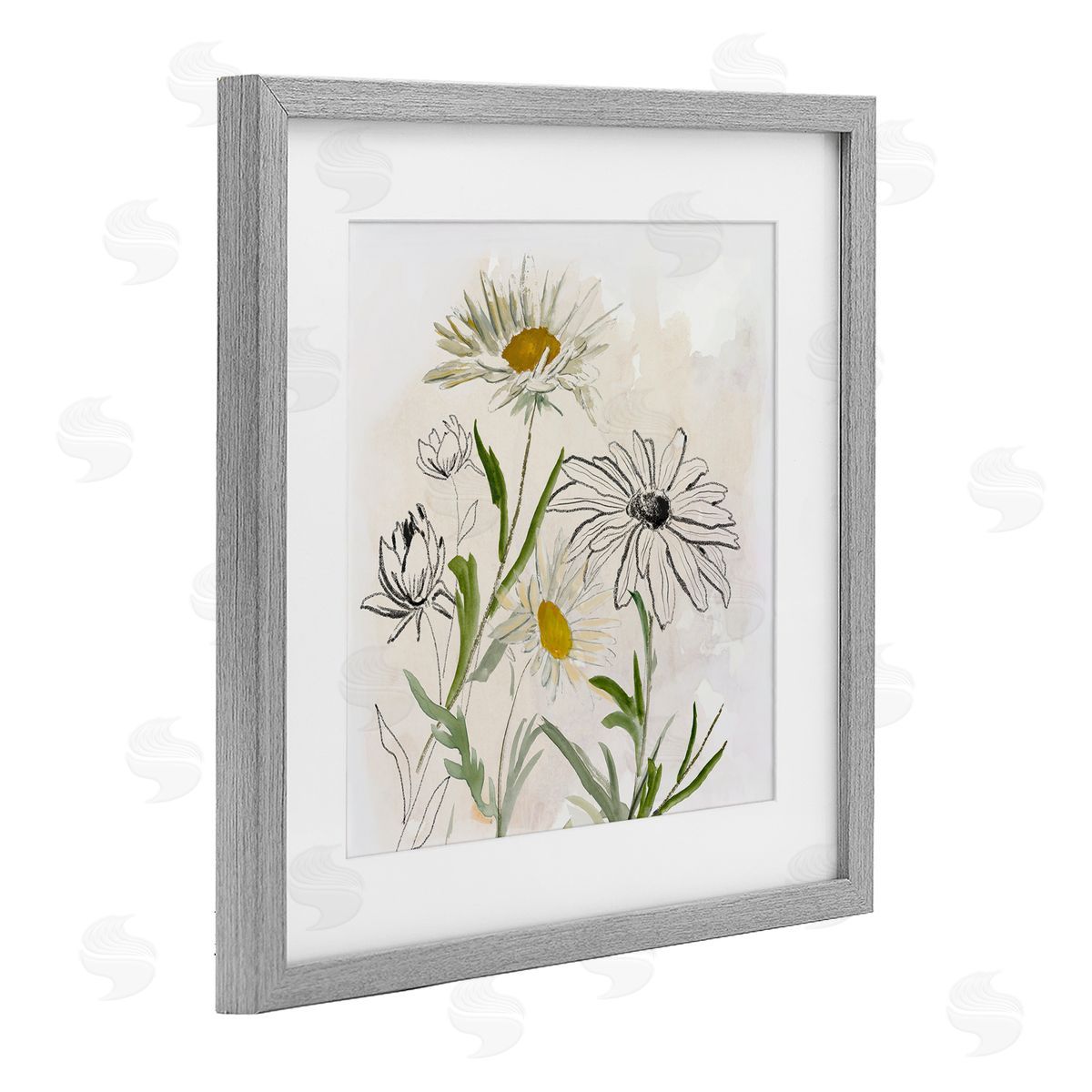 Jacob Q Pure Simplicity Flowers Canvas Wall Art Print