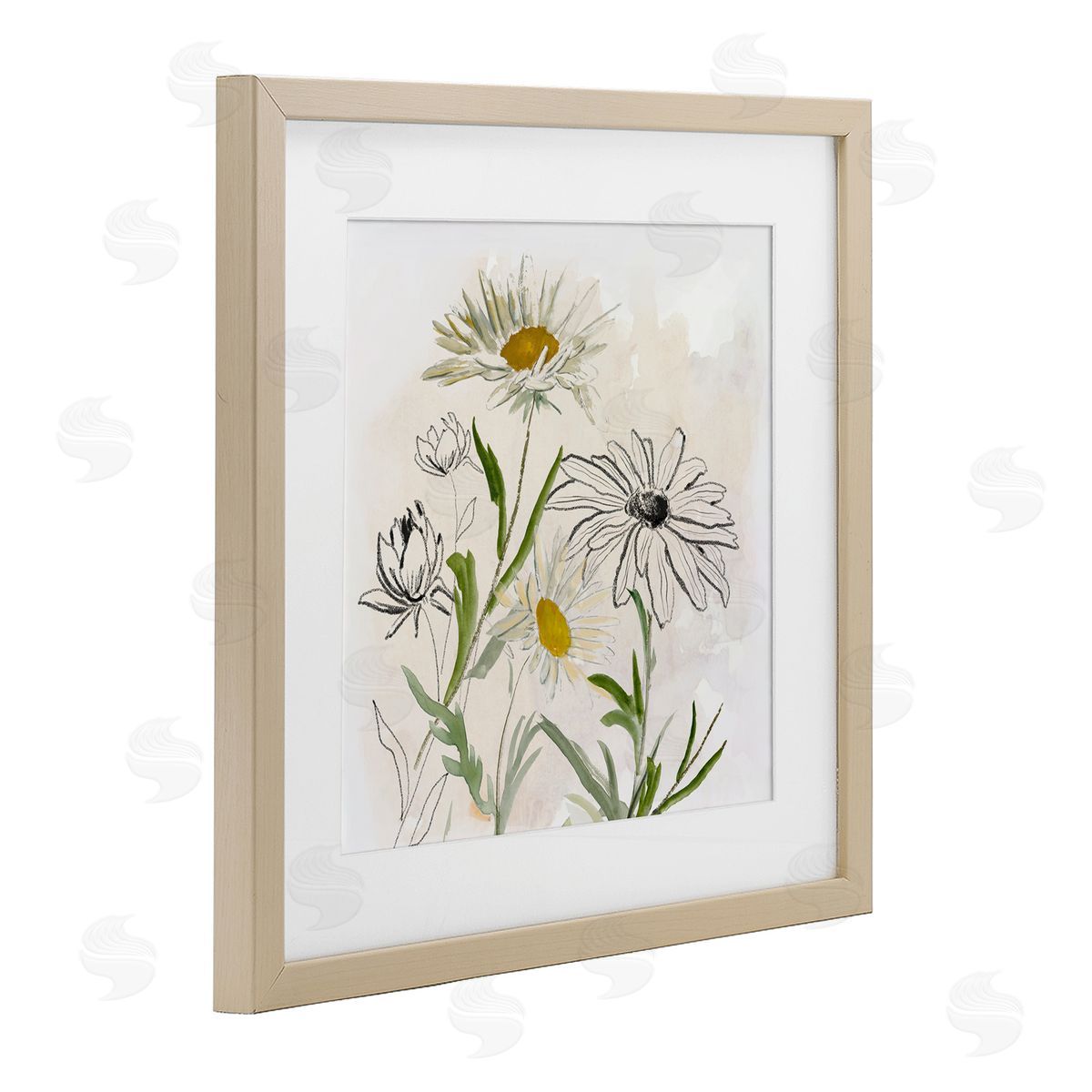 Jacob Q Pure Simplicity Flowers Canvas Wall Art Print