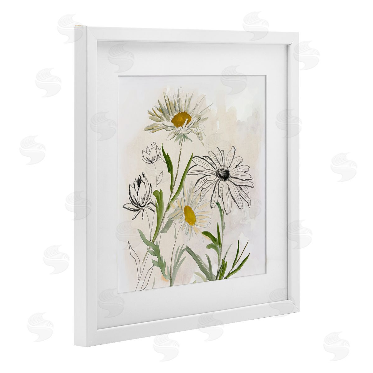 Jacob Q Pure Simplicity Flowers Canvas Wall Art Print