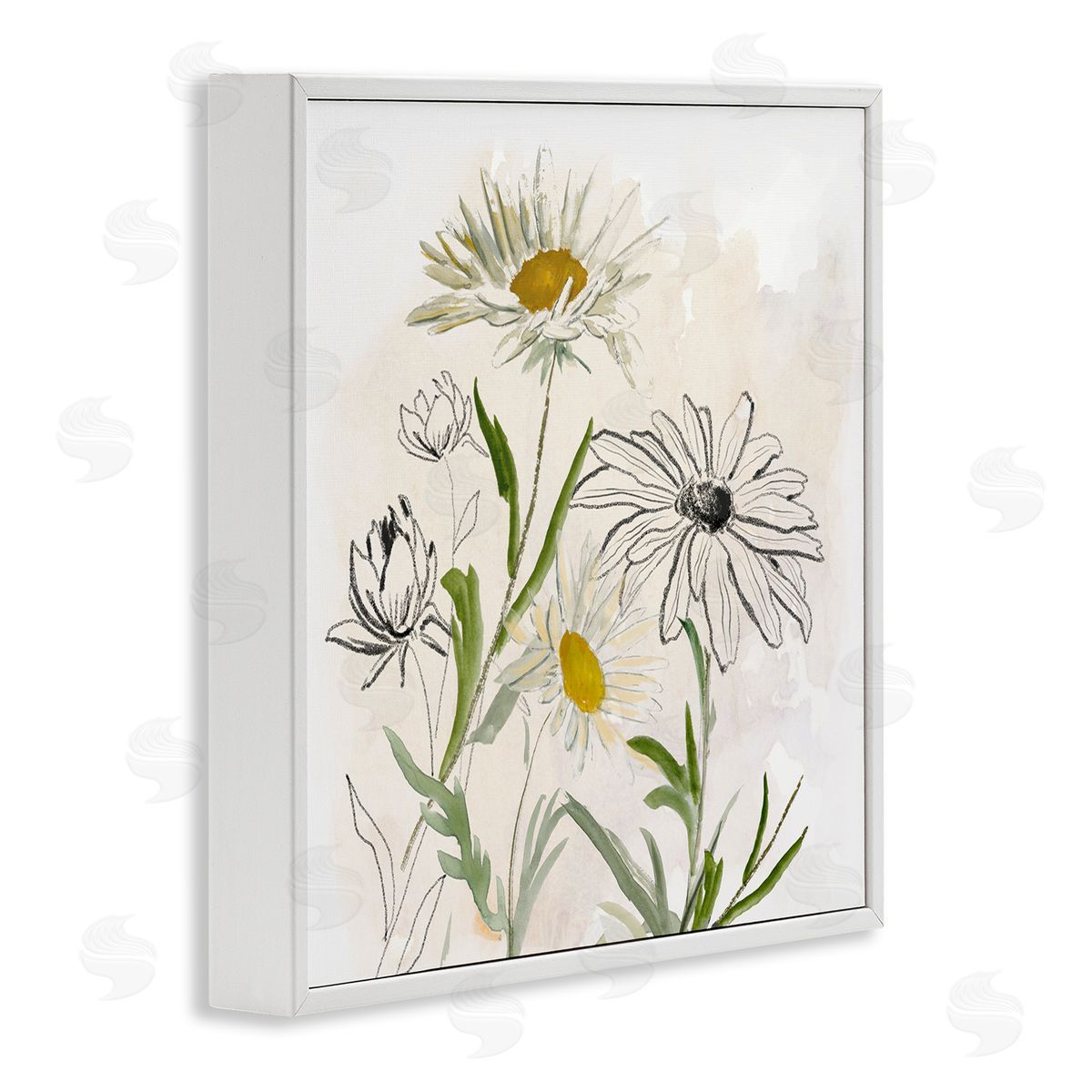 Jacob Q Pure Simplicity Flowers Canvas Wall Art Print