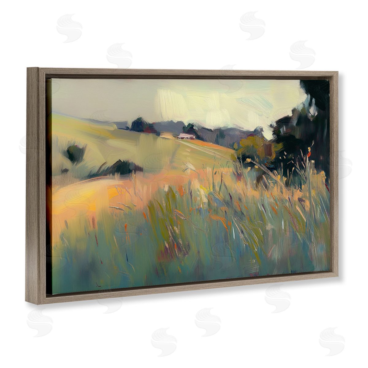 Elara Yasna Modern Tranquil Plains Canvas Wall Art Print