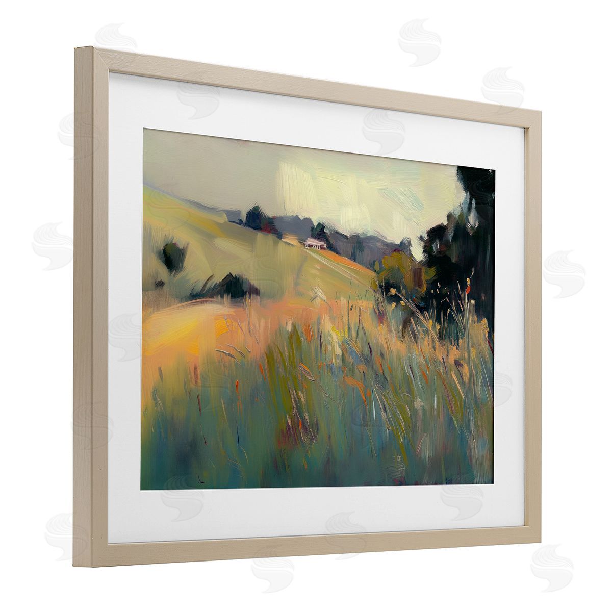 Elara Yasna Modern Tranquil Plains Canvas Wall Art Print