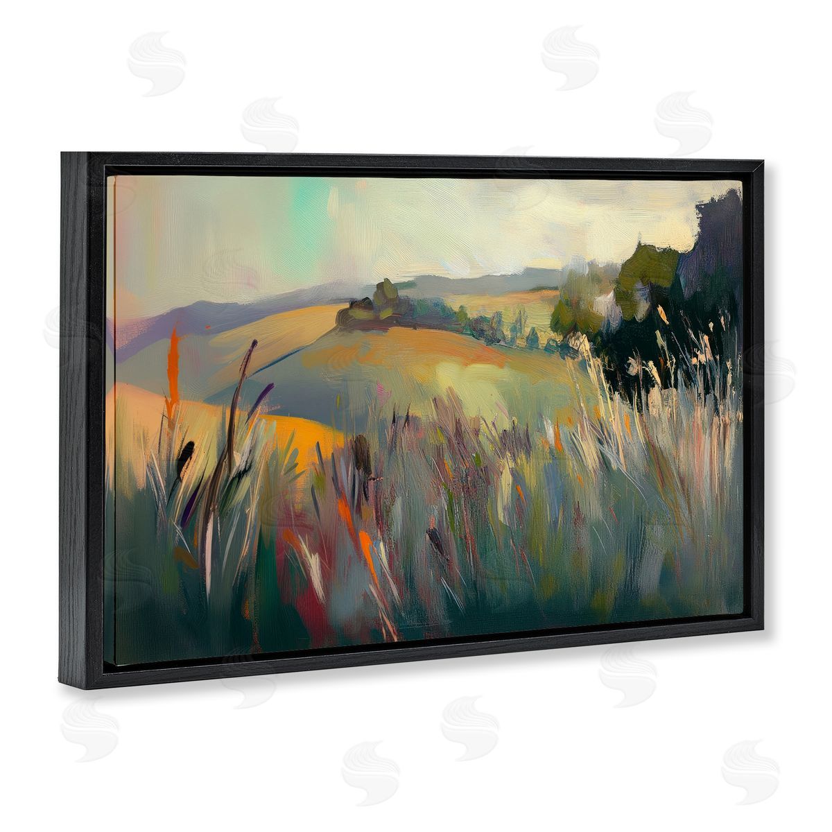 Elara Yasna Tranquil Plains Landscape Canvas Wall Art Print