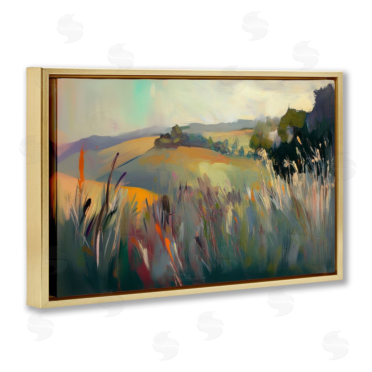 Elara Yasna Tranquil Plains Landscape Canvas Wall Art Print