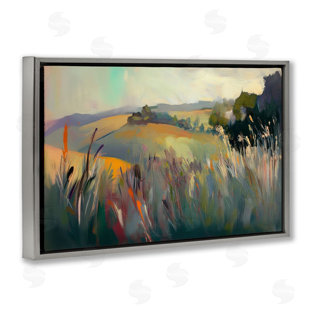 Elara Yasna Tranquil Plains Landscape Canvas Wall Art Print