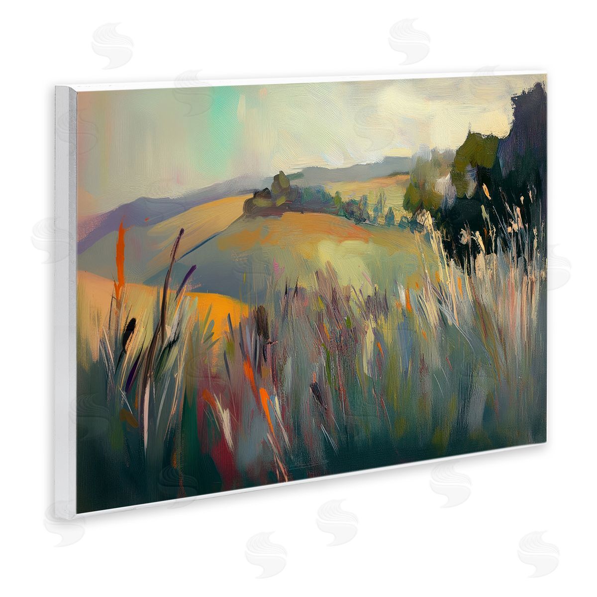 Elara Yasna Tranquil Plains Landscape Canvas Wall Art Print