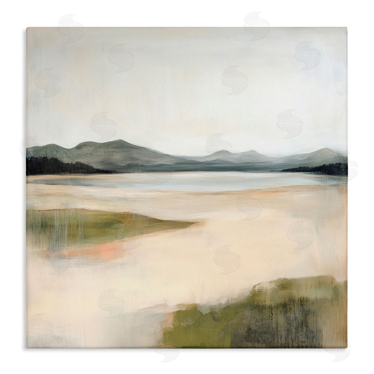 Raymond Powers High Mountain Lake Canvas Wall Art Print