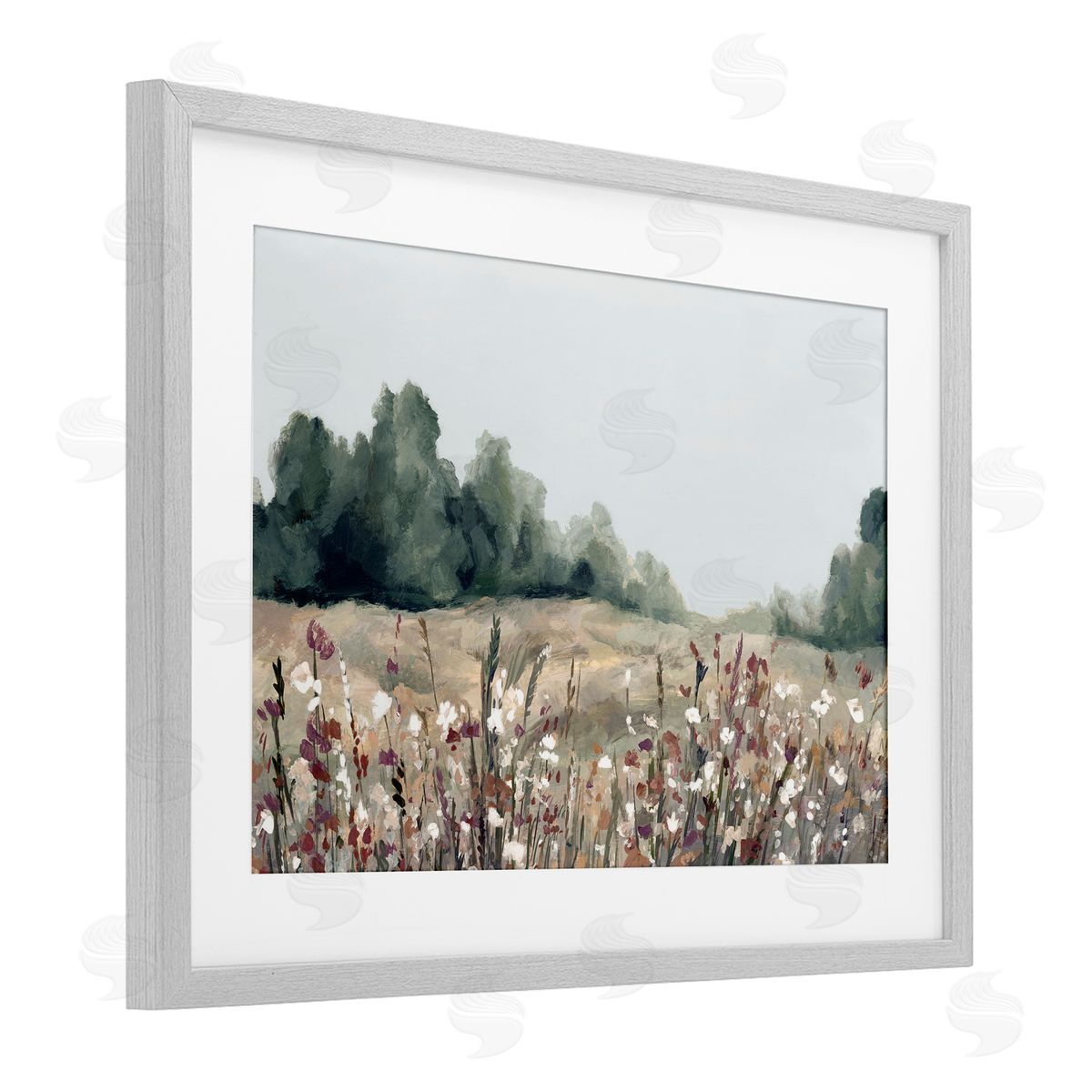 Hannah Dawson Muted Meadows Landscape Canvas Wall Art Print