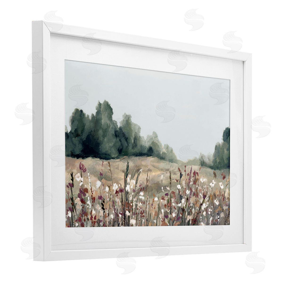 Hannah Dawson Muted Meadows Landscape Canvas Wall Art Print