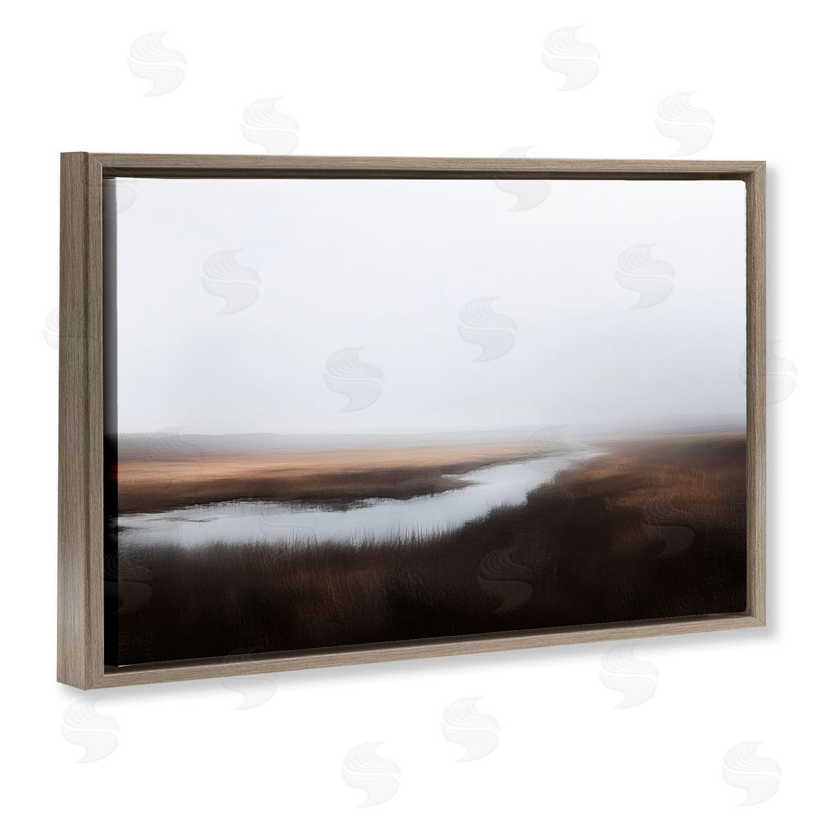 Novae Still Lake Illusion Canvas Wall Art Print