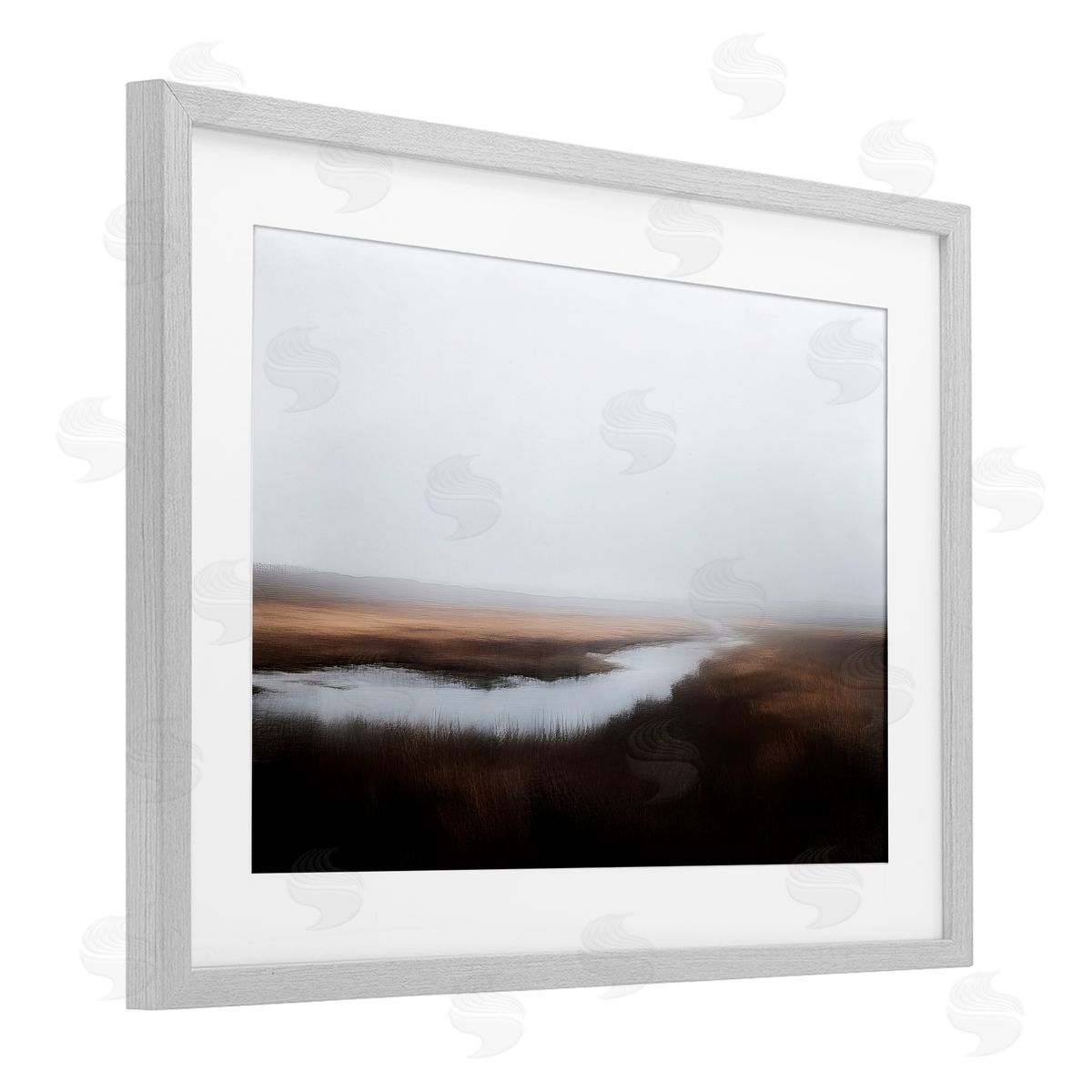 Novae Still Lake Illusion Canvas Wall Art Print