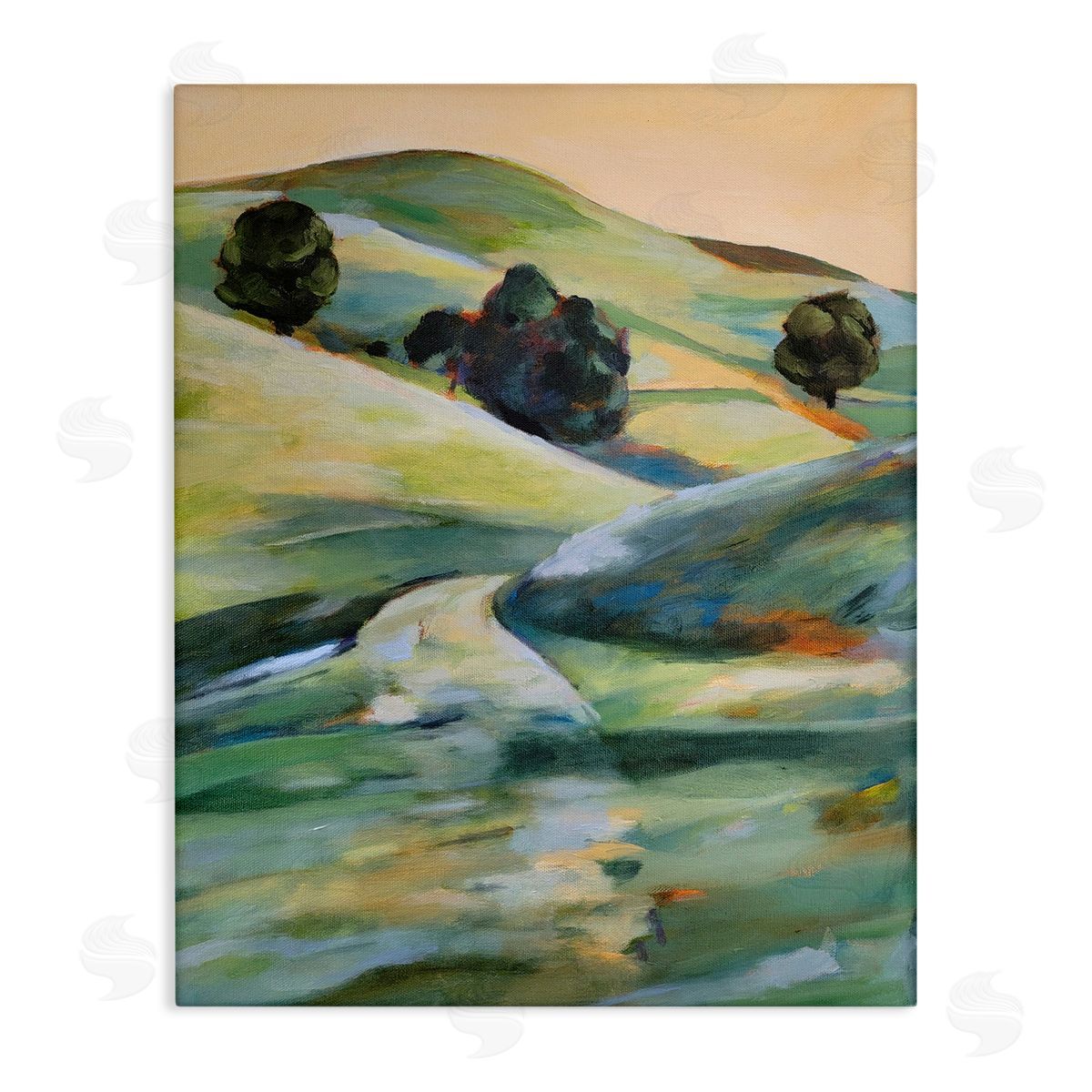 1x Morning Light Hillside Canvas Wall Art Print