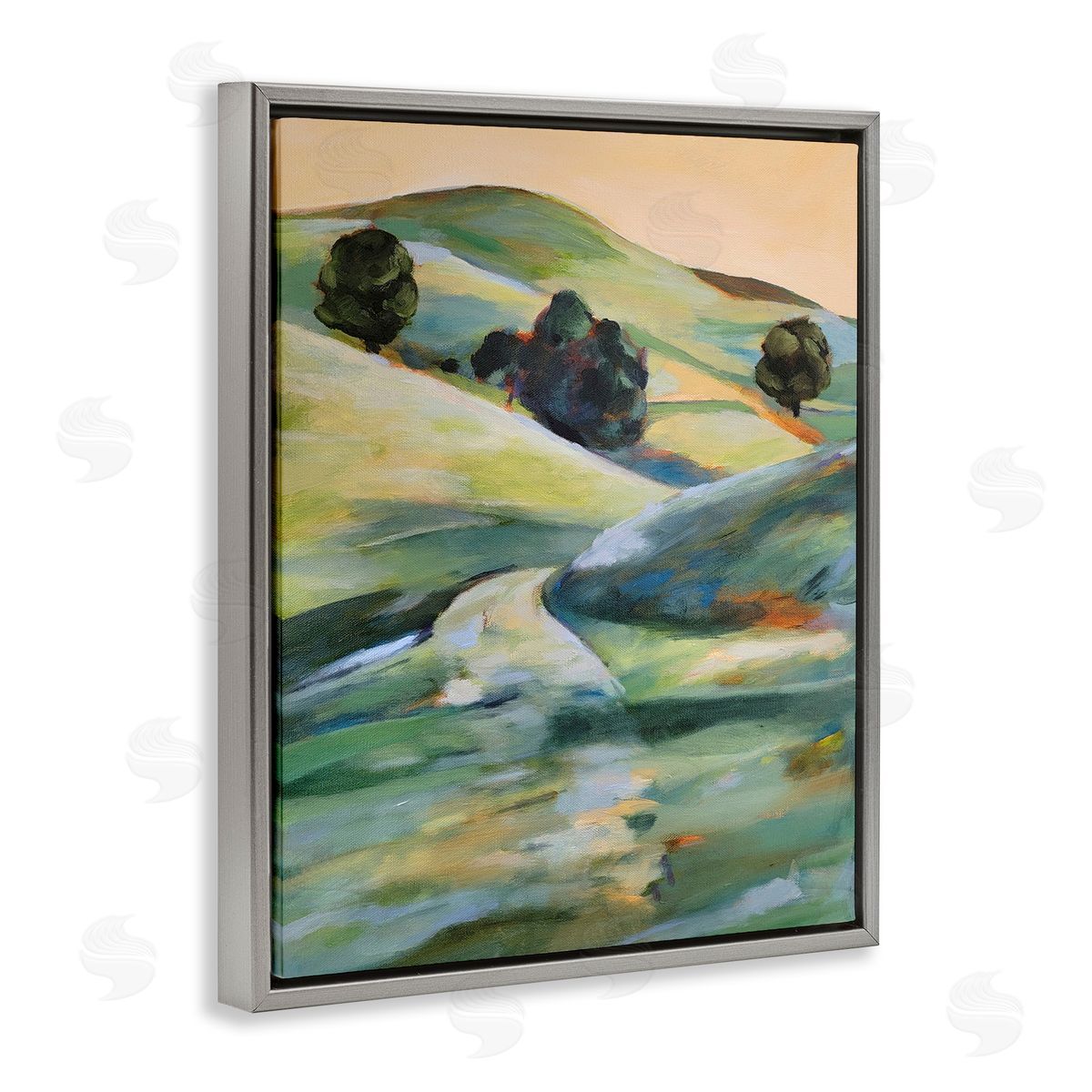 1x Morning Light Hillside Canvas Wall Art Print