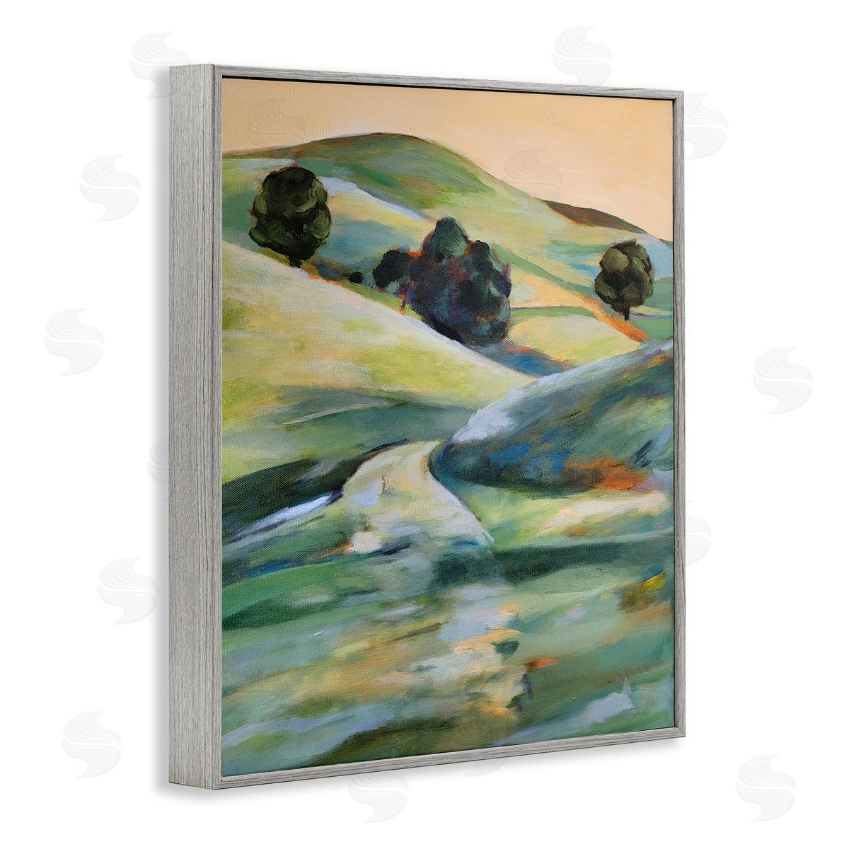 1x Morning Light Hillside Canvas Wall Art Print