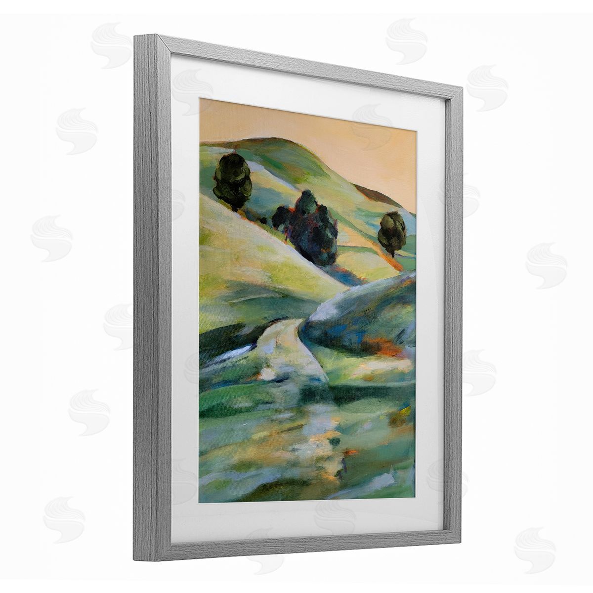 1x Morning Light Hillside Canvas Wall Art Print