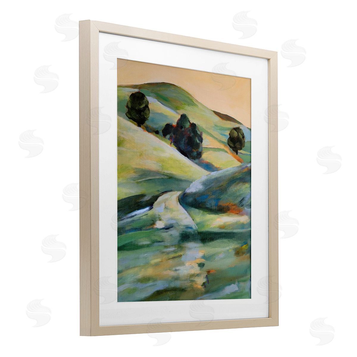 1x Morning Light Hillside Canvas Wall Art Print