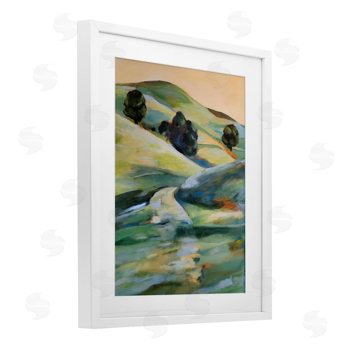 1x Morning Light Hillside Canvas Wall Art Print