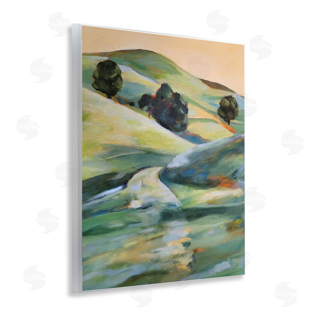 1x Morning Light Hillside Canvas Wall Art Print