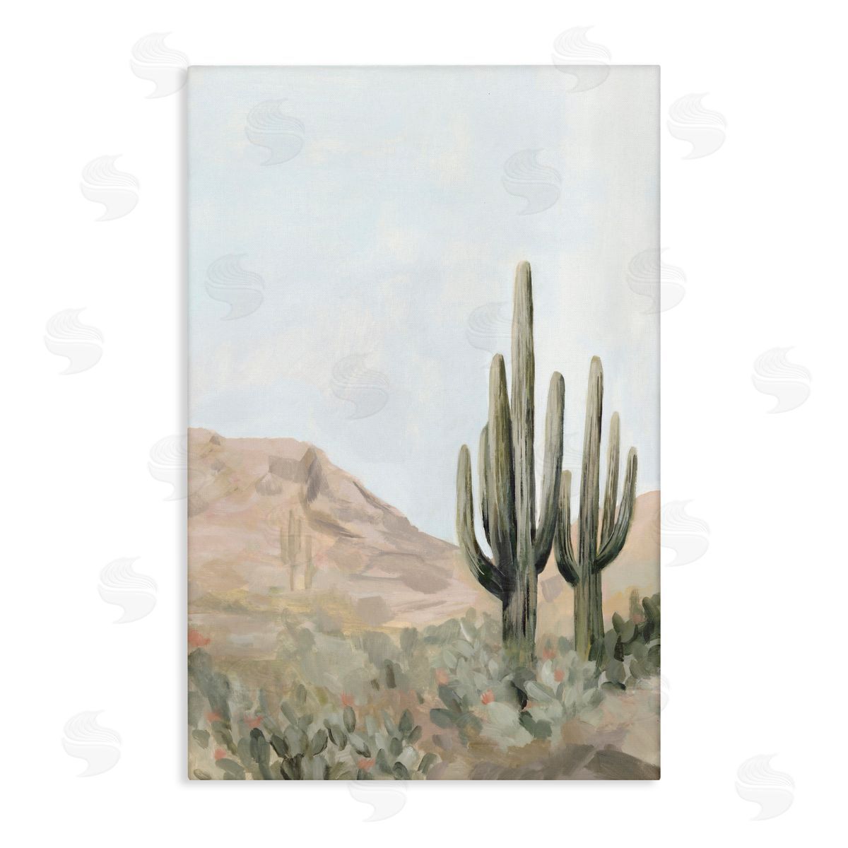 Hannah Dawson Desert Tranquility Cacti Canvas Wall Art Print