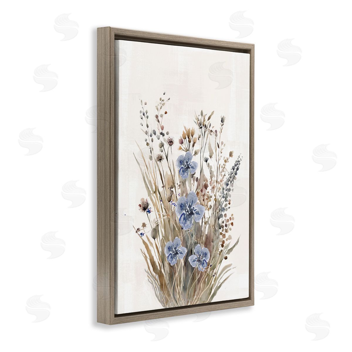 1x Subtle Cottage Grasses Canvas Wall Art Print