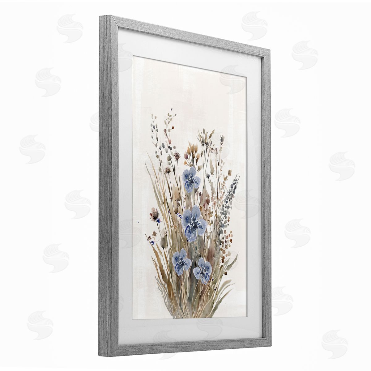 1x Subtle Cottage Grasses Canvas Wall Art Print