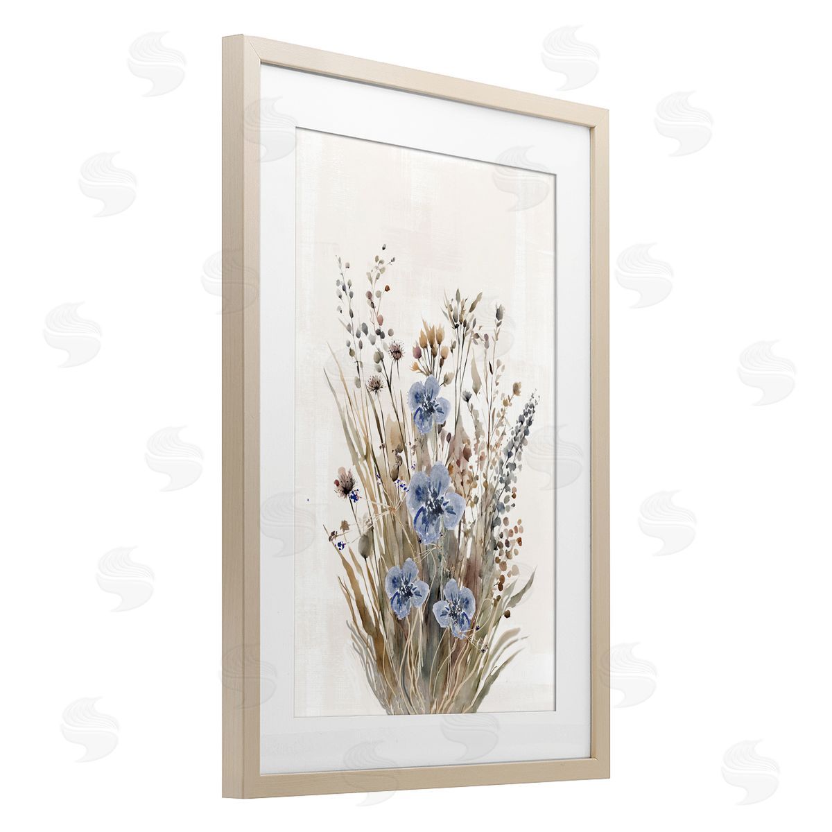 1x Subtle Cottage Grasses Canvas Wall Art Print