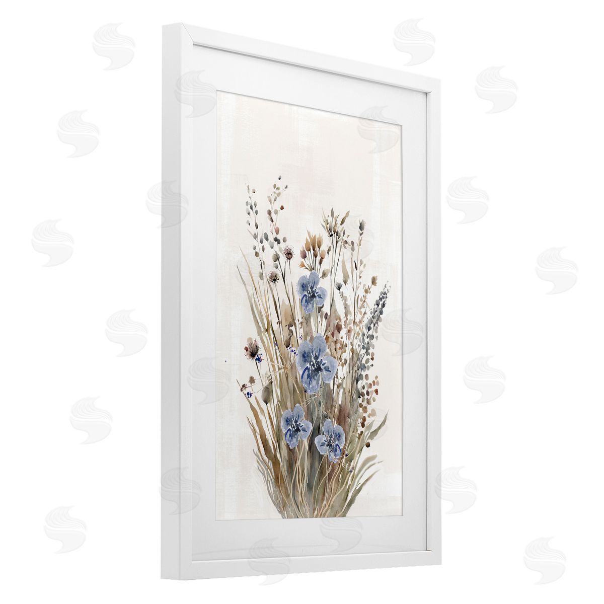 1x Subtle Cottage Grasses Canvas Wall Art Print