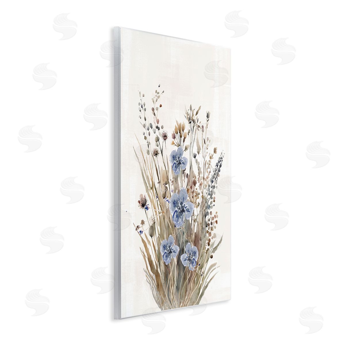 1x Subtle Cottage Grasses Canvas Wall Art Print