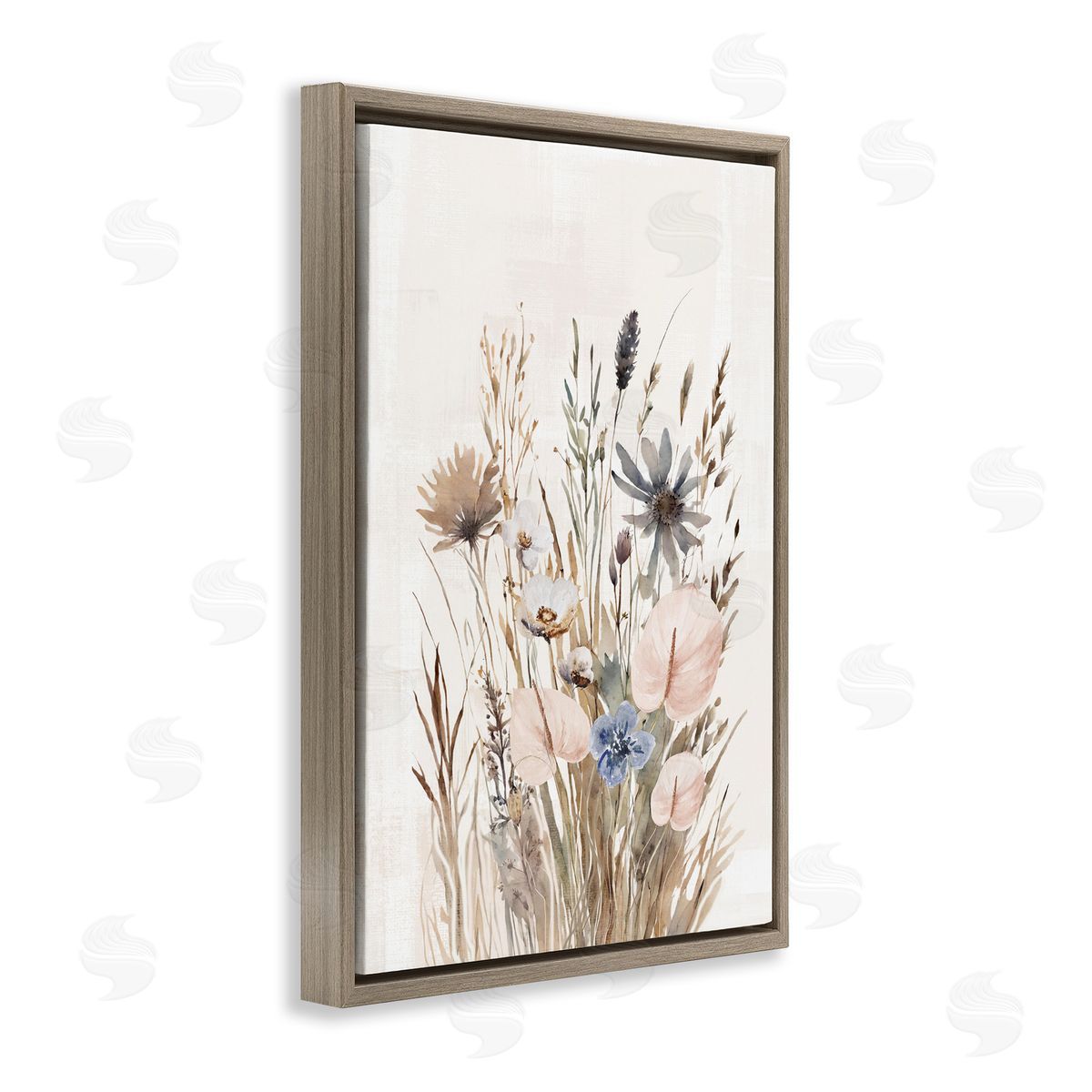 1x Wild Grasses Cottage Canvas Wall Art Print