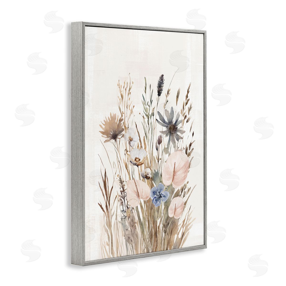 1x Wild Grasses Cottage Canvas Wall Art Print