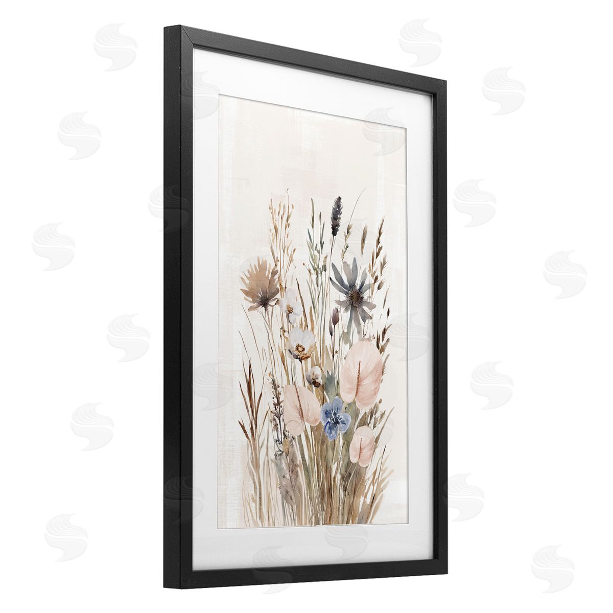 1x Wild Grasses Cottage Canvas Wall Art Print
