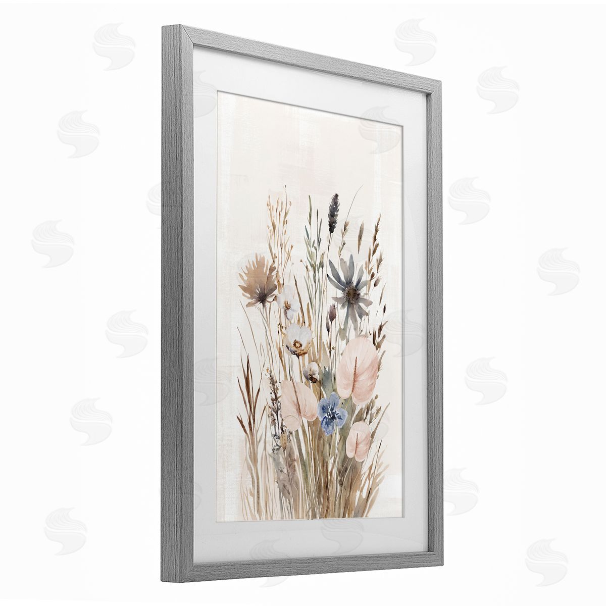 1x Wild Grasses Cottage Canvas Wall Art Print