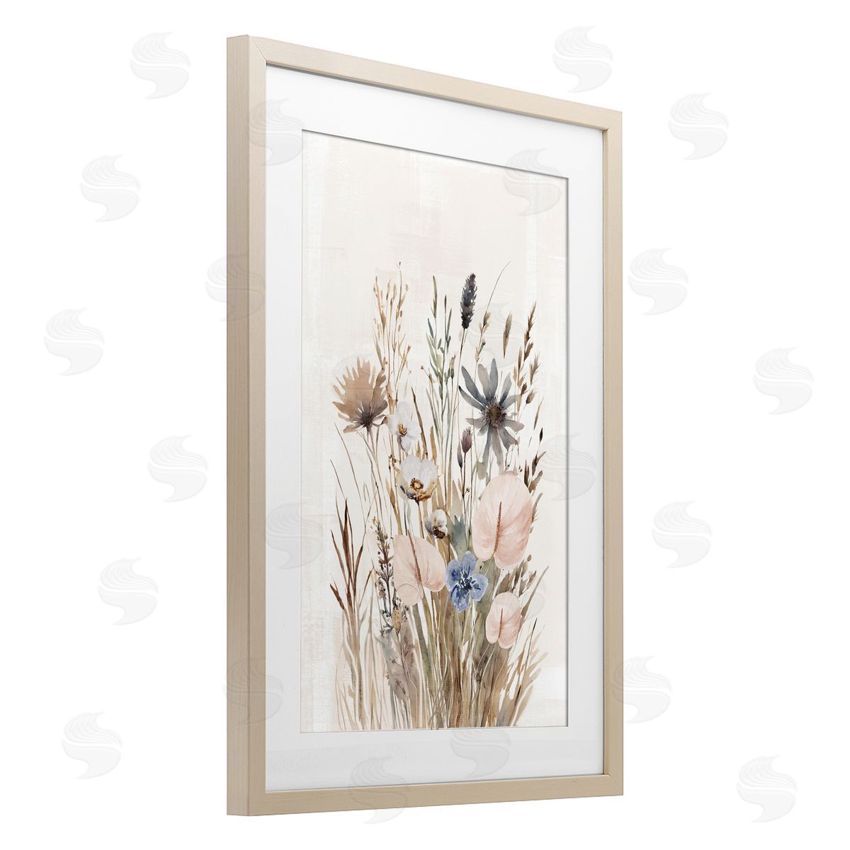 1x Wild Grasses Cottage Canvas Wall Art Print