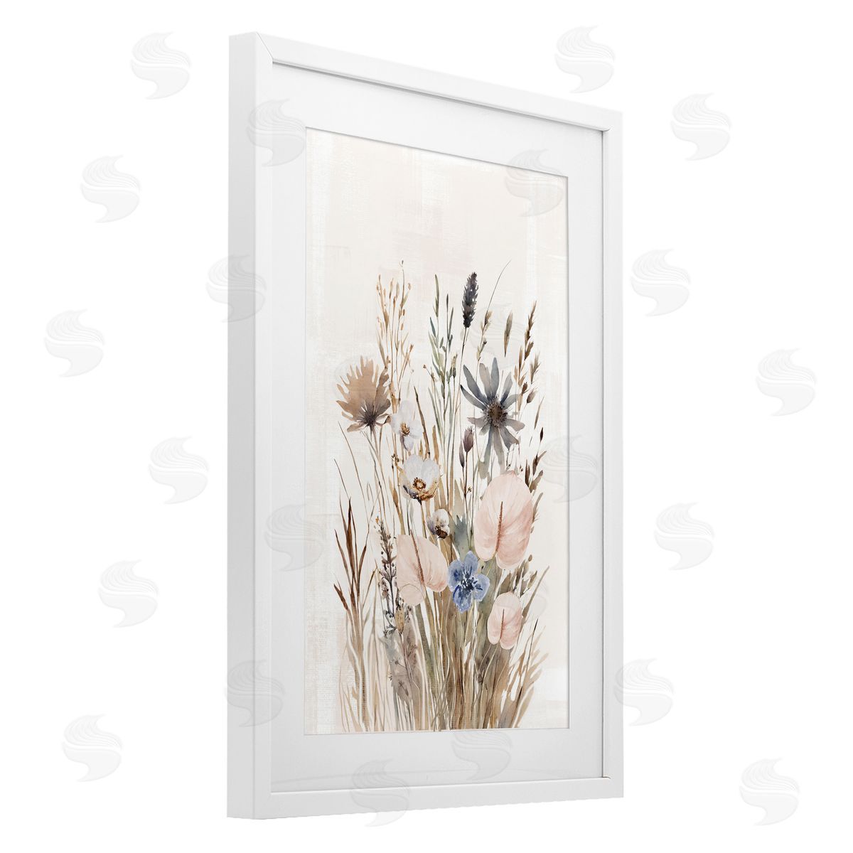 1x Wild Grasses Cottage Canvas Wall Art Print