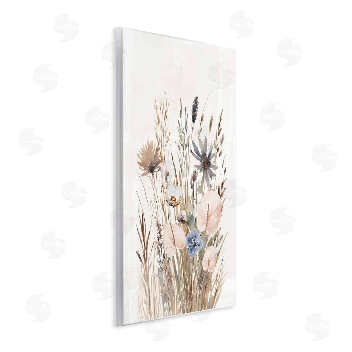 1x Wild Grasses Cottage Canvas Wall Art Print