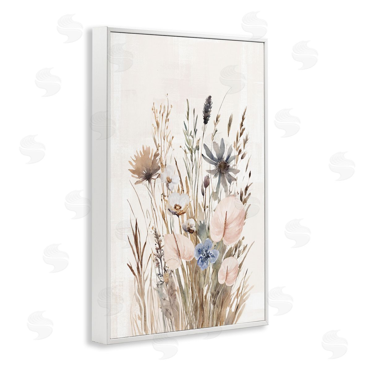 1x Wild Grasses Cottage Canvas Wall Art Print