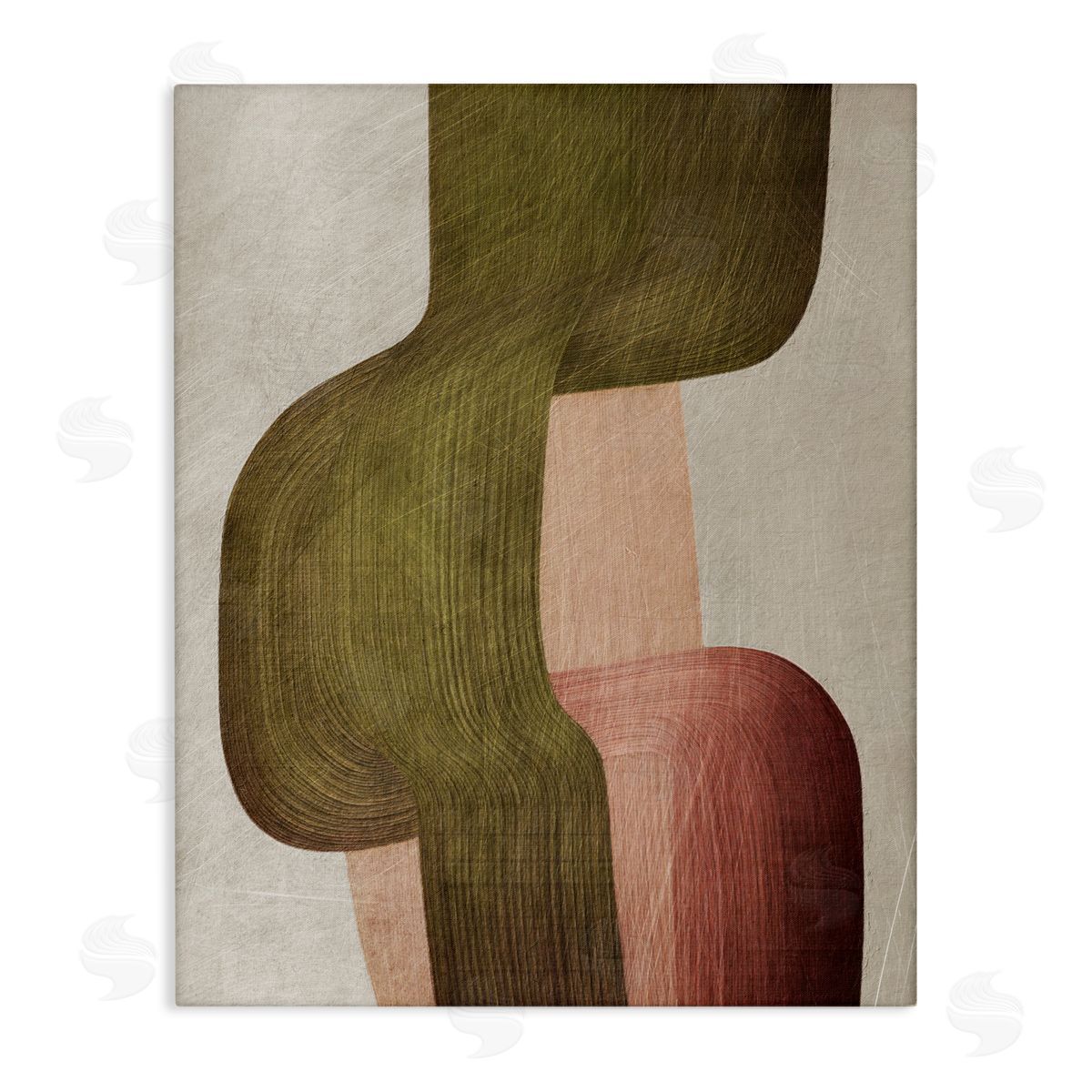 1x Metal Brushes Abstraction Canvas Wall Art Print