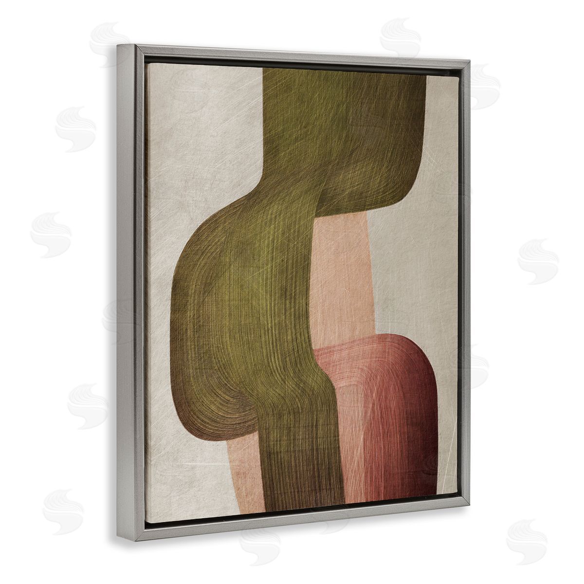 1x Metal Brushes Abstraction Canvas Wall Art Print
