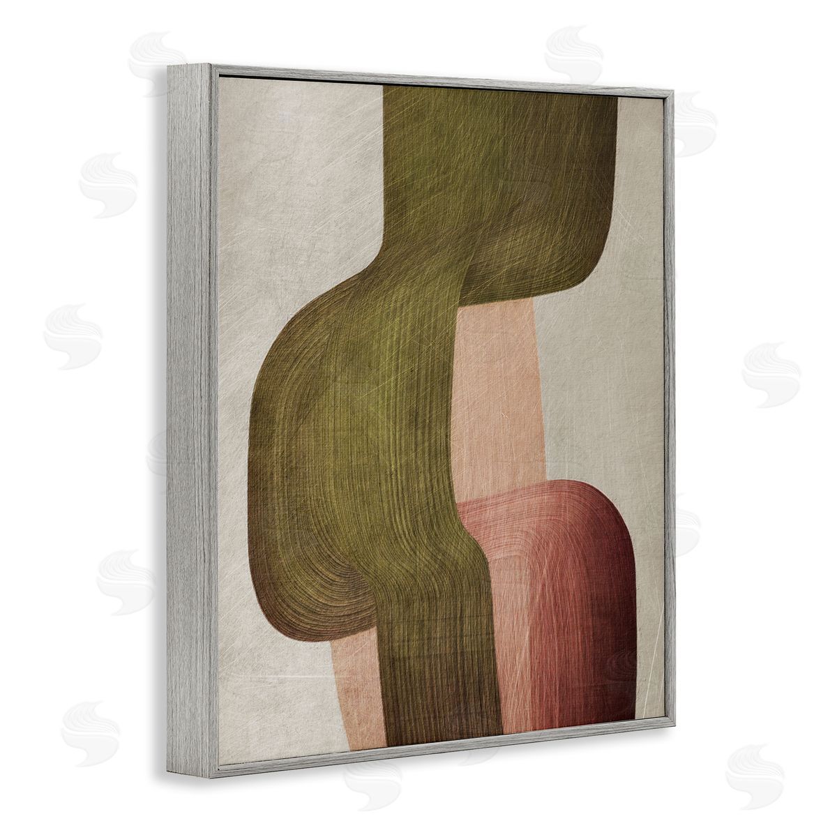 1x Metal Brushes Abstraction Canvas Wall Art Print
