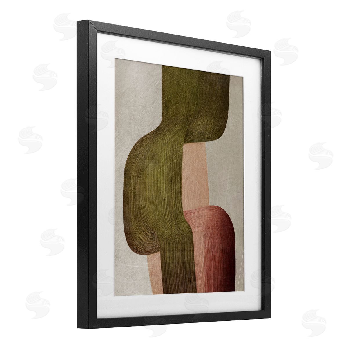 1x Metal Brushes Abstraction Canvas Wall Art Print
