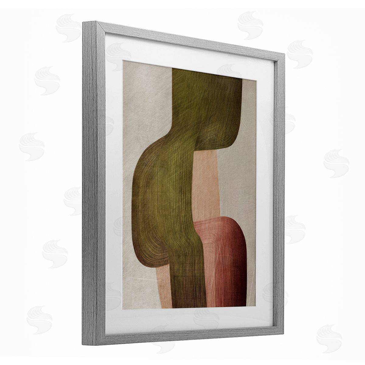 1x Metal Brushes Abstraction Canvas Wall Art Print