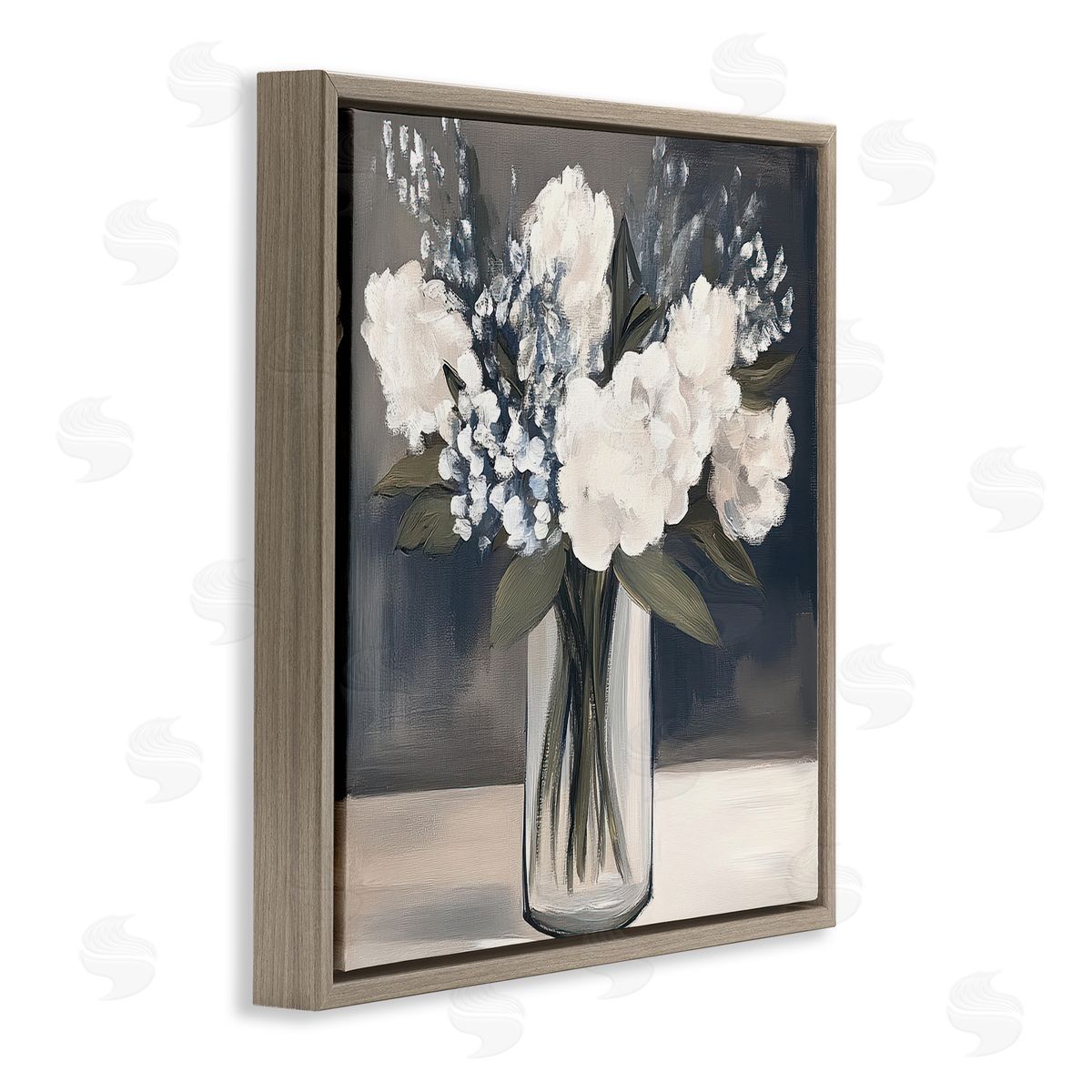 Mona Grace Vase of Graceful Blooms Canvas Wall Art Print