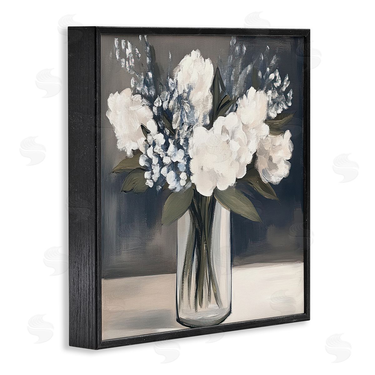 Mona Grace Vase of Graceful Blooms Canvas Wall Art Print